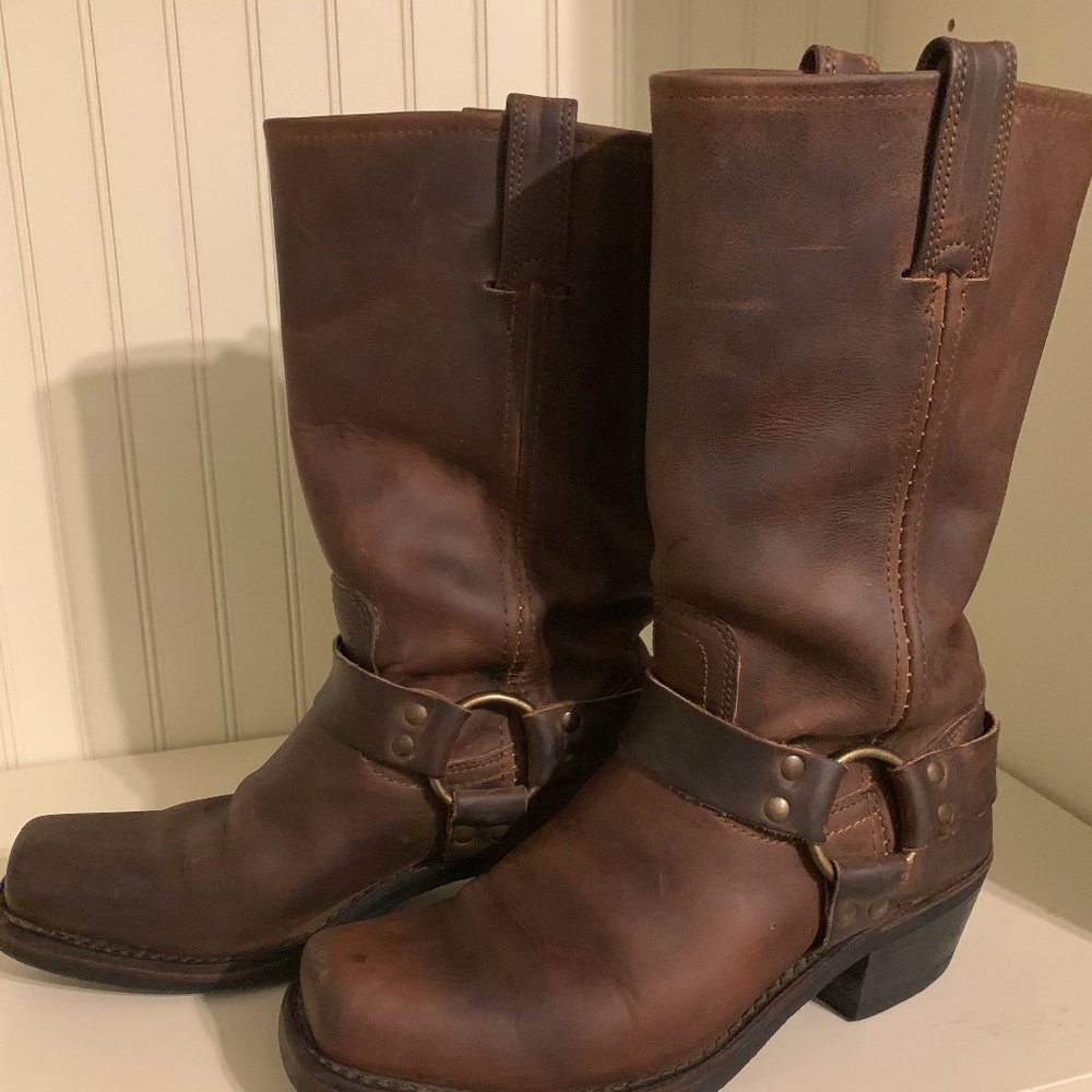 Frye Harness 12R - Brown leather